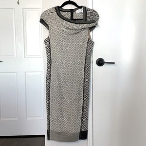 SUPER flattering, sleek black & white dress for every occasion